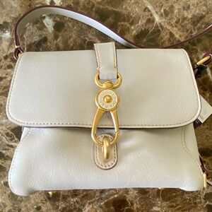 NWT FLORENTINE Dooney & Bourke ECRU Leather Crossbody/Shoulder Bag